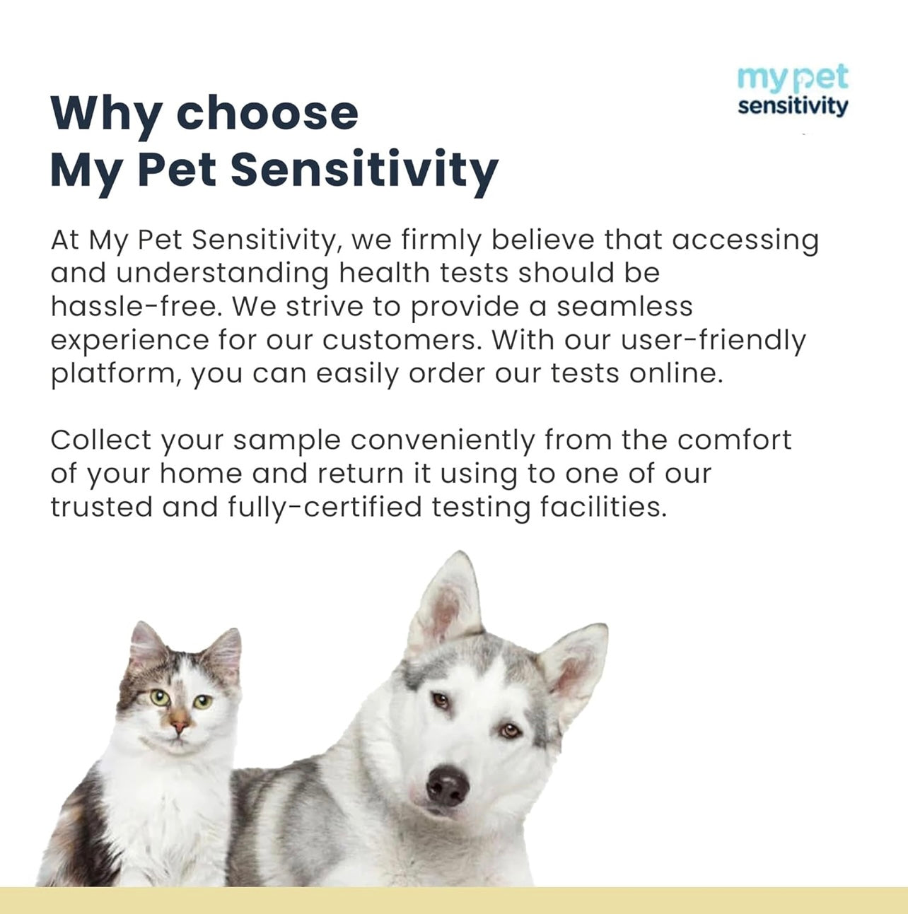 Advanced Test - at-Home Pet Test | 460 Items | Quick Results | Non-Invasive Hair Collection | Comprehensive Food, Environment, Nutrient & Mineral Analysis | All Breeds & Ages