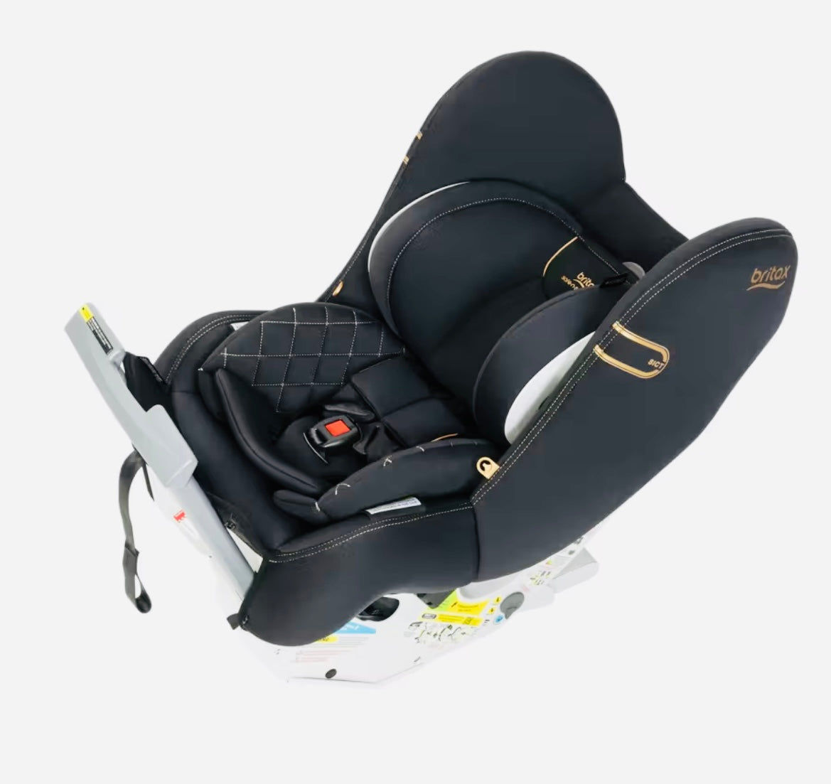 Britax Safe N Sound Graphene Easy Adjust Ifix+ Car Seat Black Opal