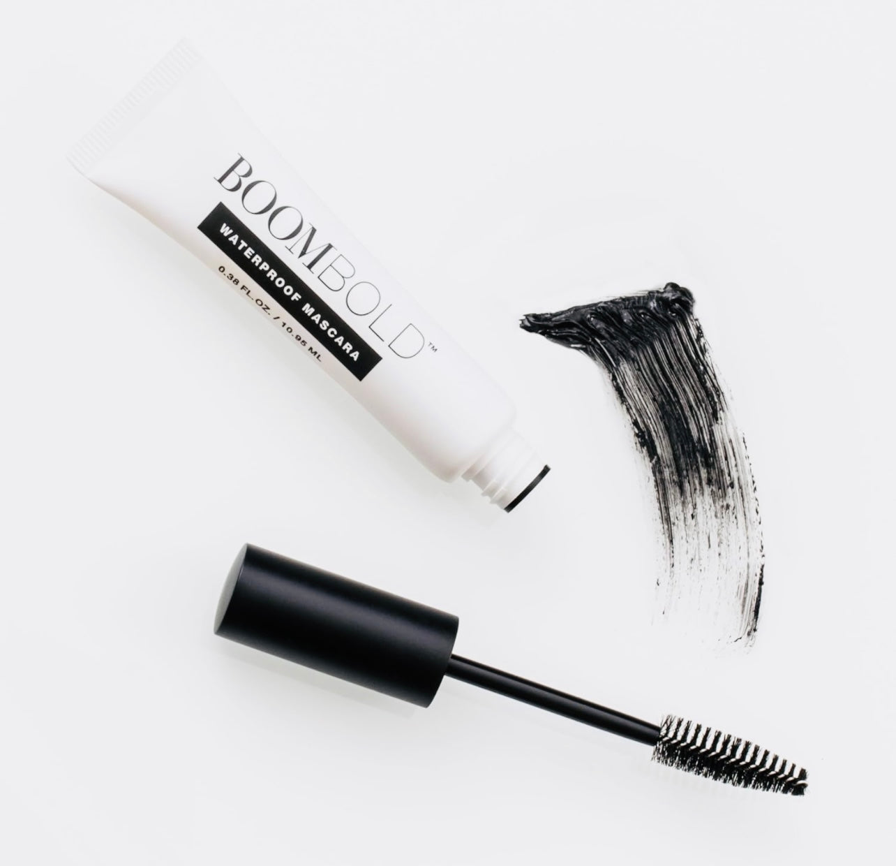 BOOM! Bold Mascara by Cindy Joseph - Waterproof Volumizing Mascara for Bold Lashes – Hypoallergenic Mascara for Sensitive Eyes (Jet-Black)