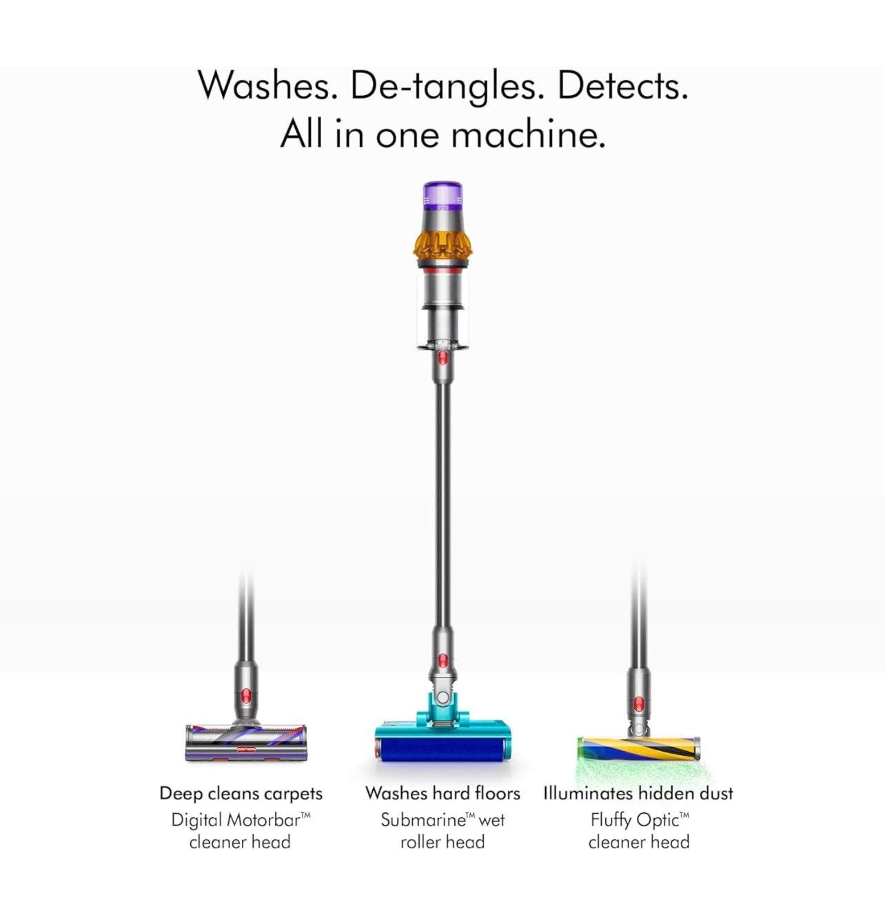 Dyson V15s Detect™ Submarine Absolute Wet and Dry Vacuum Cleaner