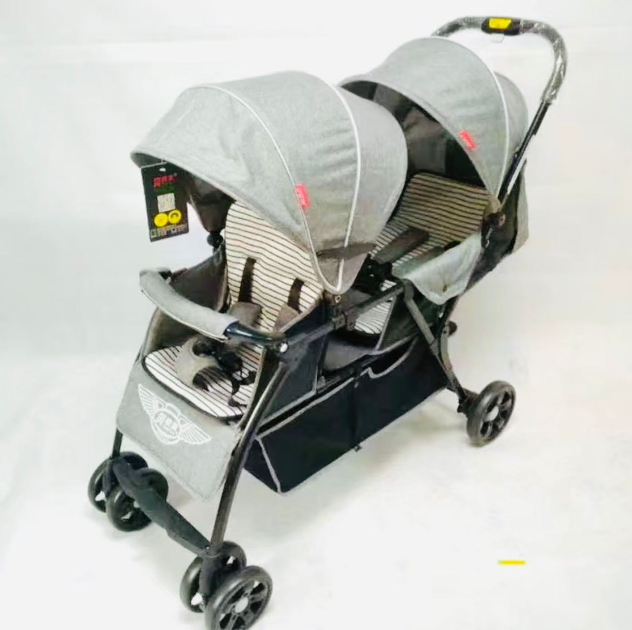 Twin baby stroller super light weight and super stable,absorption for a maximum comfort