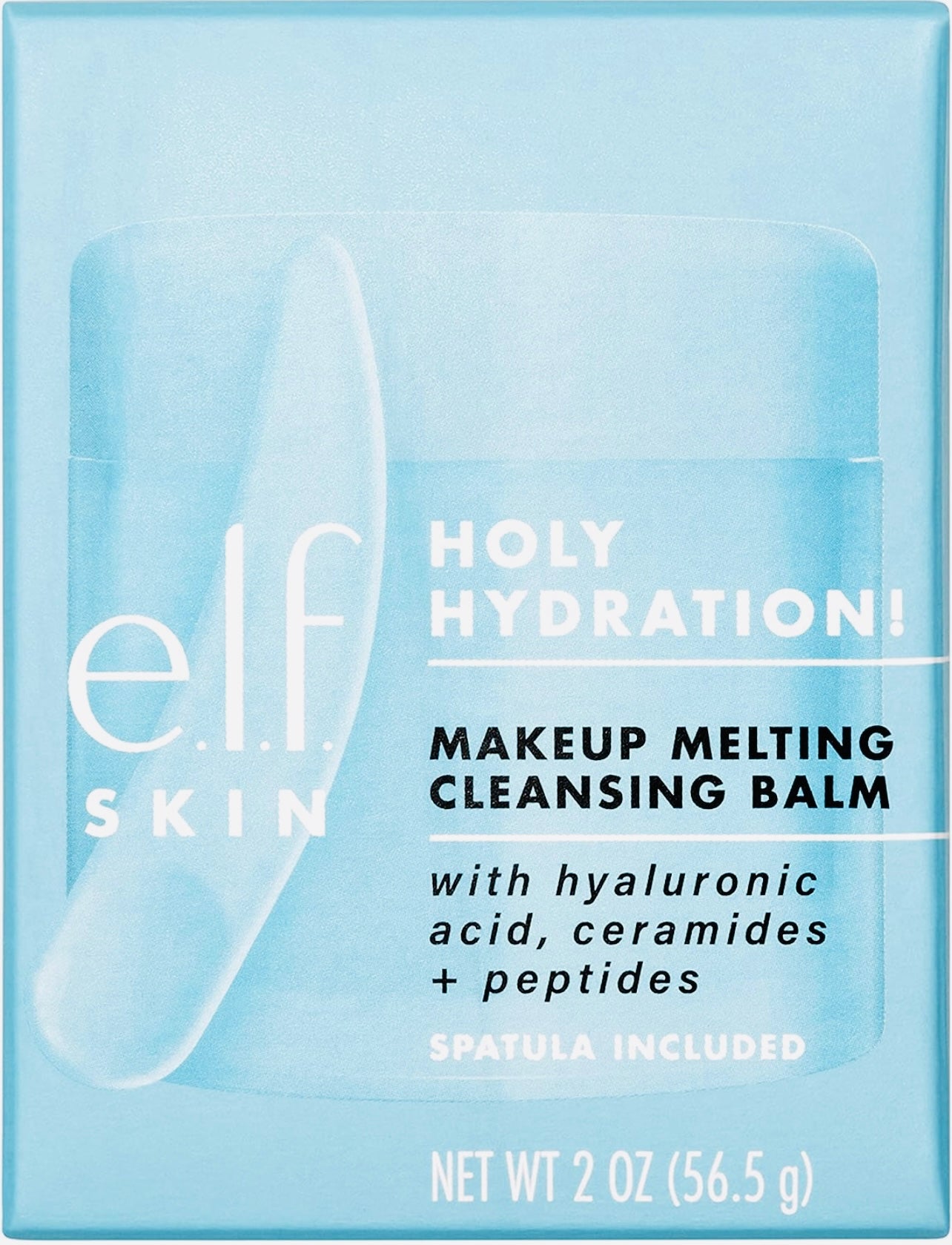 e.l.f. Holy Hydration! Makeup Melting Cleansing Balm, Face Cleanser & Makeup Remover, Infused with Hyaluronic Acid to Hydrate Skin, 2 Oz