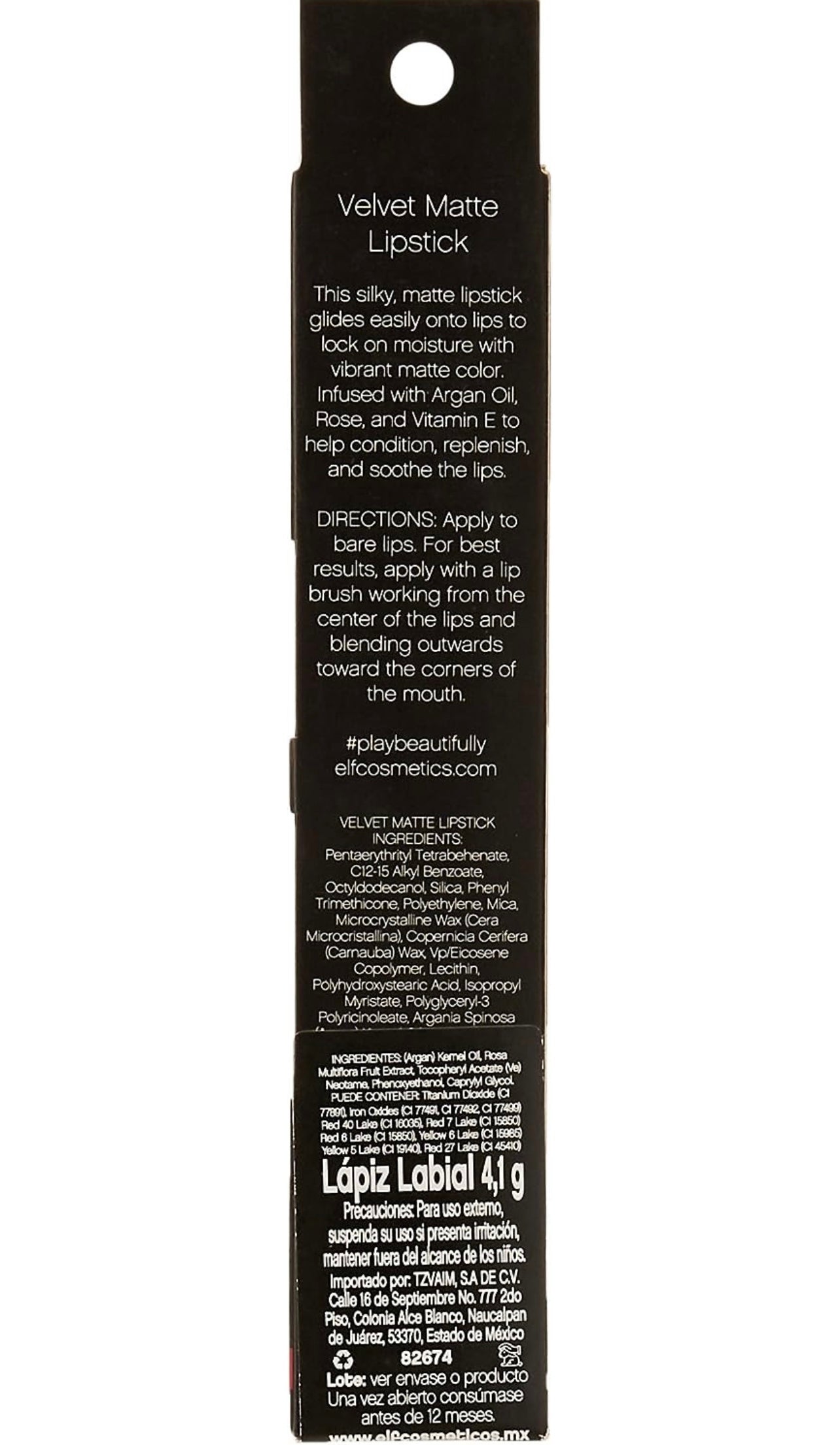 e.l.f. Velvet Matte Lipstick - Bold Berry, 3.8 g