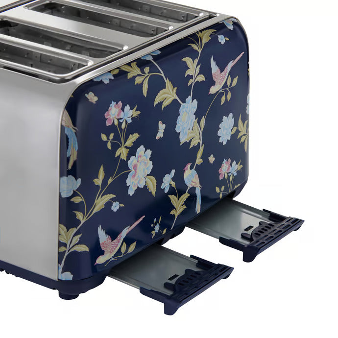 Laura Ashley Elveden 4 Slice Toaster - Navy SBT583BS