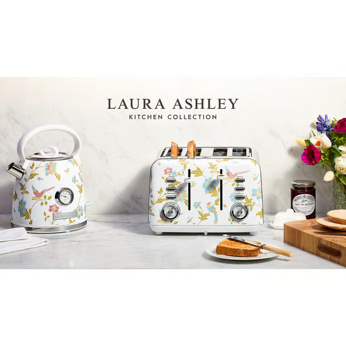 Laura Ashley Elveden 4 Slice Toaster - White SBT583WS