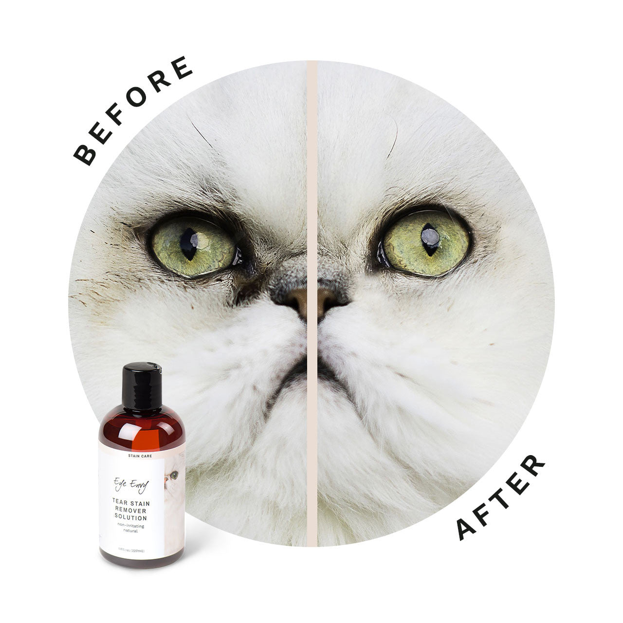 Eye Envy Tear Stain Remover Solution For Cats 4oz-made in USA