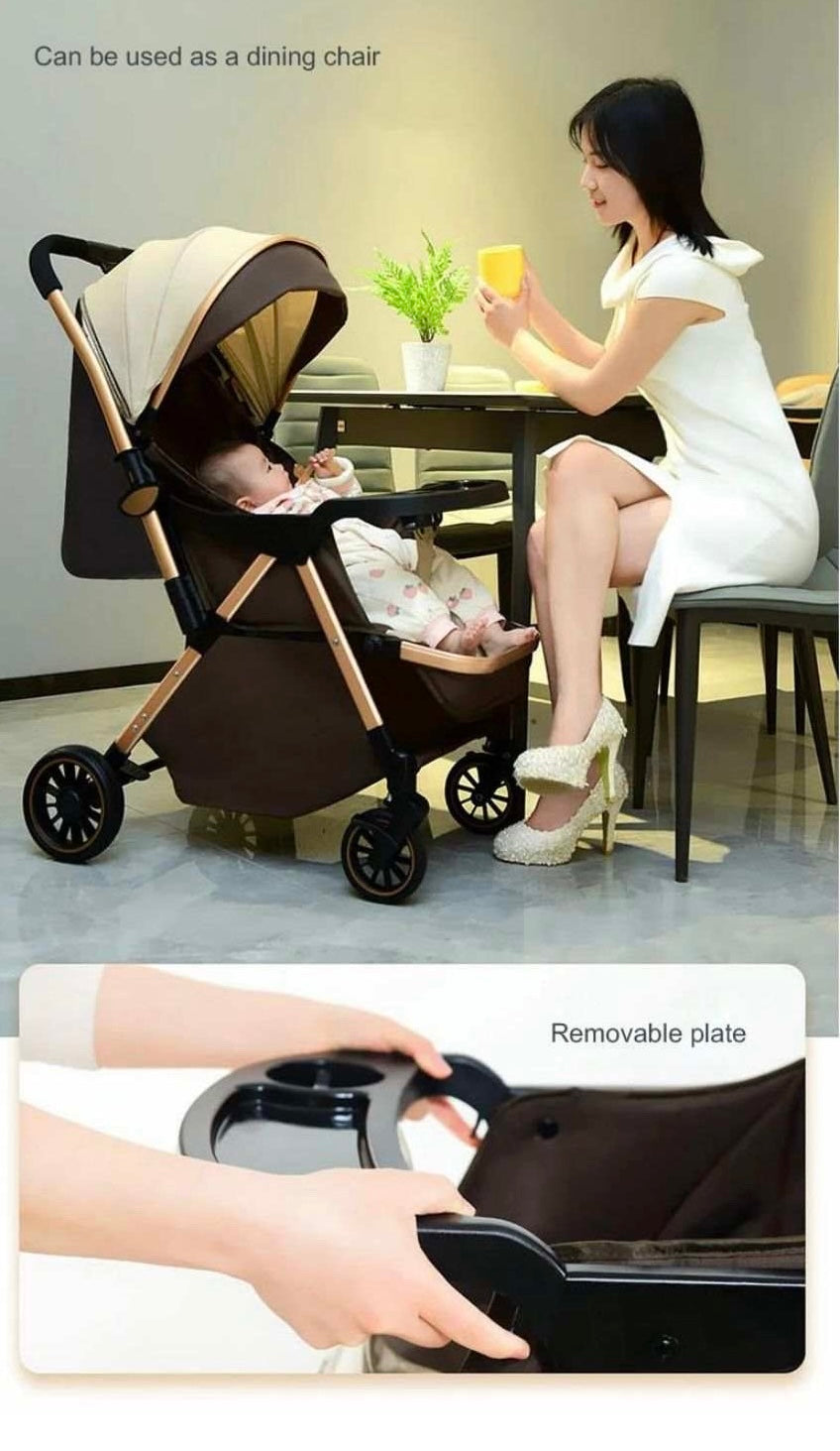 Baby stroller very light portable stroller good for travellers-Khaki