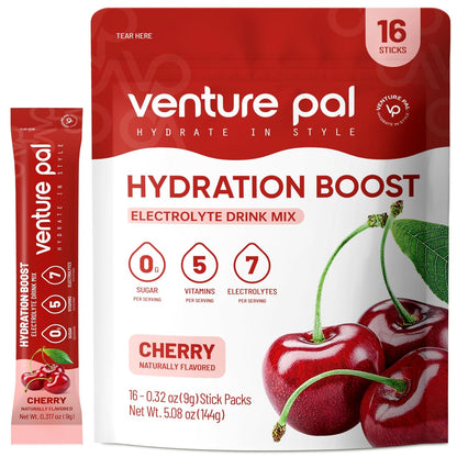 Venture Pal Sugar Free Electrolyte Powder Packets - Liquid Daily IV Drink Mix for Rapid Hydration & Party Recovery