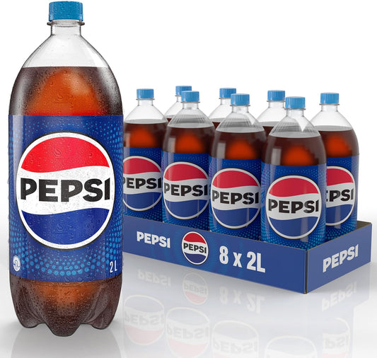 Pepsi Soft Drink, 8 x 2L