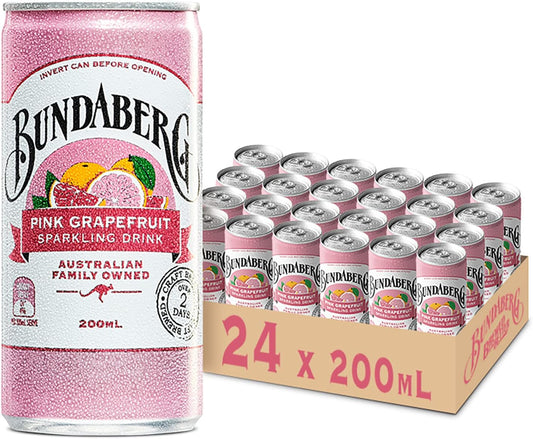 Bundaberg Pink Grapefruit Mini Cans - 24 Pack