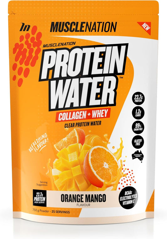 Muscle Nation Orange Mango Protein Water 750g (25 Serves)