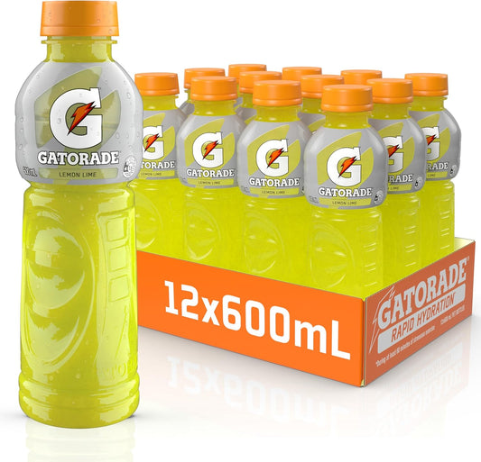 Gatorade Lemon Lime Sports Drink, 12 x 600ml