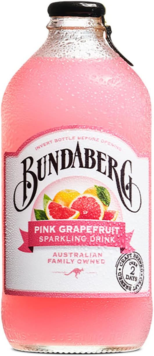Bundaberg Pink Grapefruit Sparkling Drink, 12 x 375 Milliliters