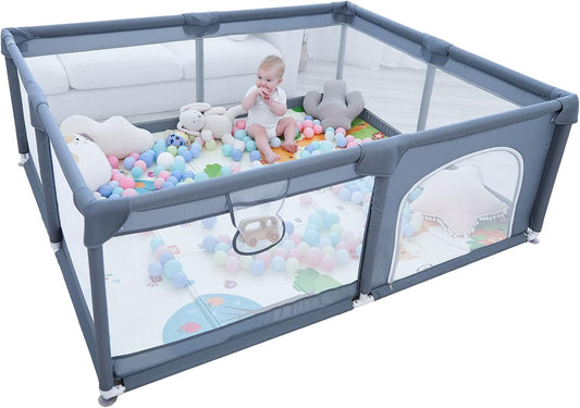 Baby Playpen, 150 x 180 x 68cm Large Playpen for Baby and Toddlers