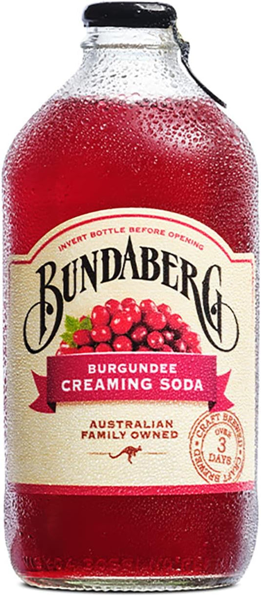 Bundaberg Burgundee Creaming Soda, 12 x 375 ml