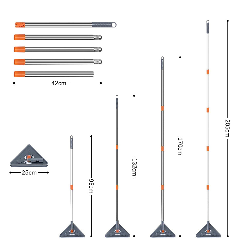 Triangular Window Cleaner CLEANFOK Triangular Window Wall Cleaner Mop - High Reach Cleaning Made ...
