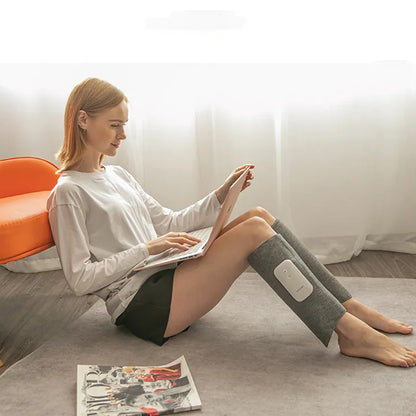 Relaxing Leg Calf and Foot Massager Heated Air Compression- USB Powered_8
