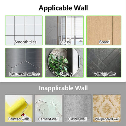 Wall Mount No Drilling Adhesive Bathroom Shelves Basket Inside Shower_13