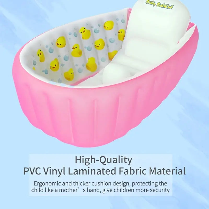 Baby Inflatable Bathtub: Large, Foldable, and Portable - Perfect for Newborns and Children!