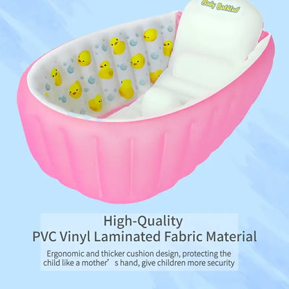 Baby Inflatable Bathtub: Large, Foldable, and Portable - Perfect for Newborns and Children!