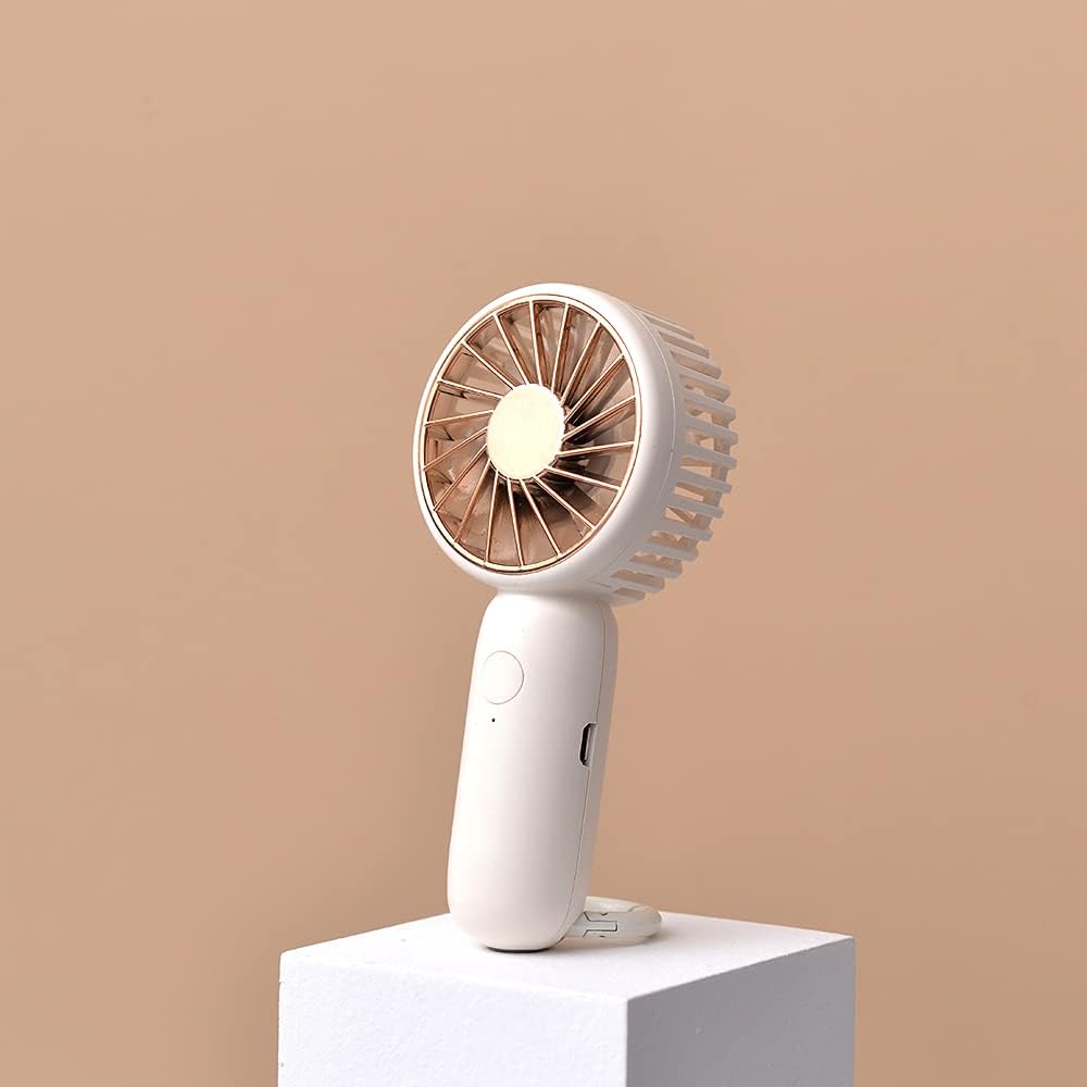 Mini Handheld Fan,Small Personal USB Pocket Portable Fan with Rechargeable Battery Operated, 3 Speed Adjustable carabiner Fan