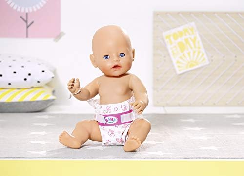 BABY born Nappies for 43 cm Doll - Easy for Small Hands, Creative Play Promotes Empathy & Social Skills, for Toddlers 3+ - Includes 5 Nappies