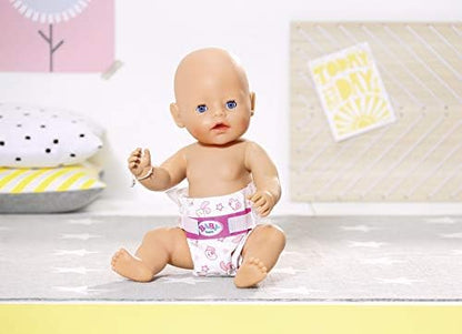 BABY born Nappies for 43 cm Doll - Easy for Small Hands, Creative Play Promotes Empathy & Social Skills, for Toddlers 3+ - Includes 5 Nappies