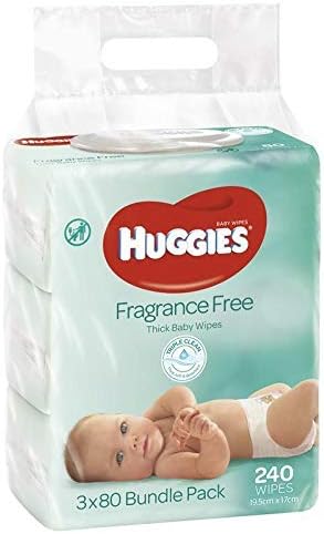 Huggies Baby Wipes Refill Fragrance Free X 240