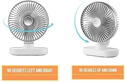 Vortex D77 Adjustable Angle Shaking Head Quiet Air Supply Large Battery Capacity 4000mAH 4 Speed Modes Strong Wind Press Switch Rechargeable Fan