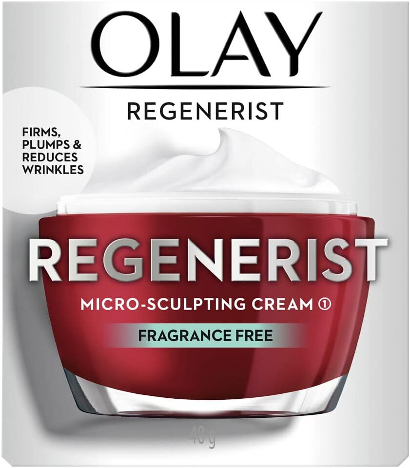 Olay Regenerist Micro Sculpting Face Cream Moisturiser Fragrance Free, 48G