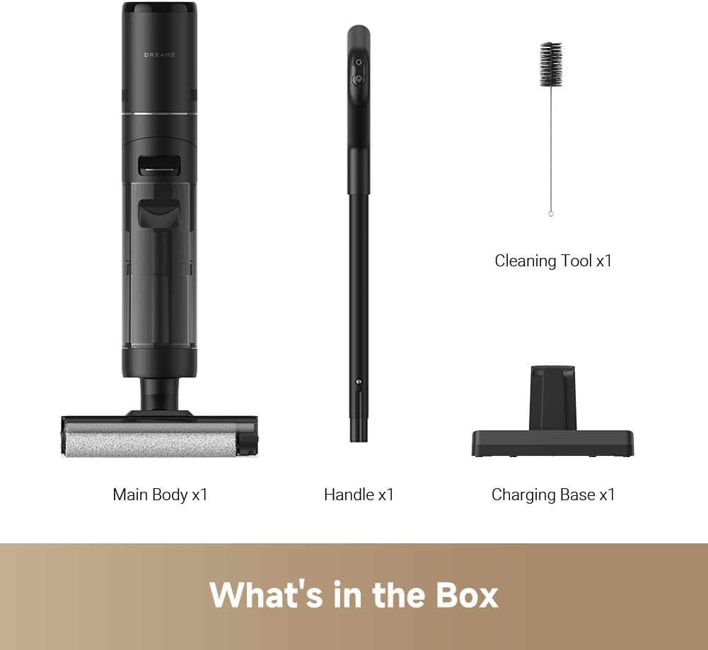dreame G10 Wet Dry Vacuum Cleaner, Cordless Vacuum Mop All in One with Auto Self-Cleaning, Up to 30 Mins Runtime, Cordless Floor Cleaner Machine for Hard Floors, Edge Cleaning Wet Dry Vacuum