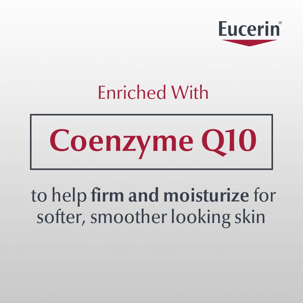 Eucerin Q10 Anti-Wrinkle Face Cream, Unscented Face Cream for Sensitive Skin, 1.7 Oz Jar,US product