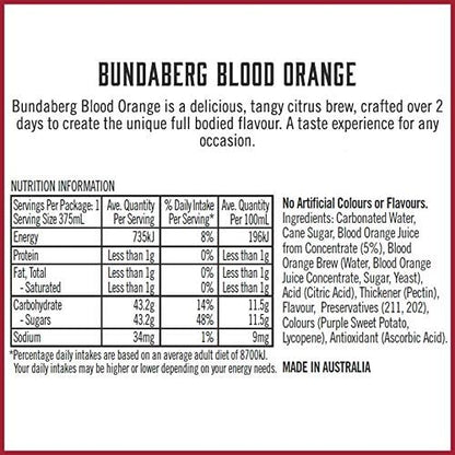Bundaberg Blood Orange, 12 x 375 ml