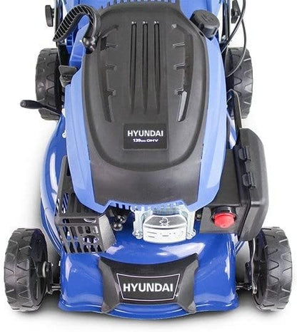 Hyundai Power Steel Deck 139cc 4 Stroke Petrol Lawn Mower, 420 mm Size