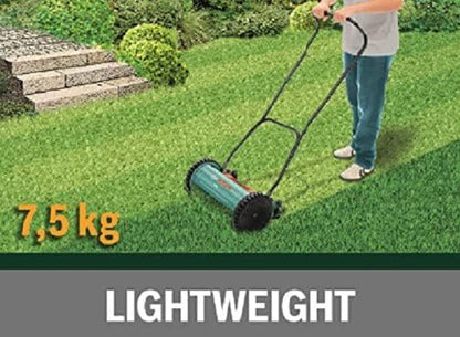 Bosch Home & Garden Manual Hand Push Cylinder Lawn Mower, 38 cm, with Grass Catcher (AHM 38G)