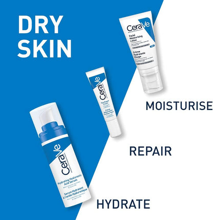 CeraVe Hydrating Hyaluronic Acid Serum | 30ml/1oz | Day & Night Facial Serum with Hyaluronic acid | For All Skin Types