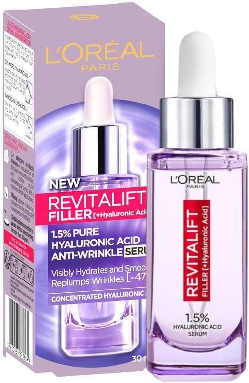 L'Oréal Paris, Face Serum, Hydrating & Plumping, Revitalift Filler 1.5% Pure Hyaluronic Acid, 30 ml