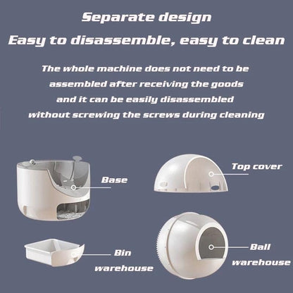 Automatic Cats Litter Box Large Easy to Clean Enclosed Cats Litter Box Toilet Training Pet Accessory (Color : OneColor, Size : Smart)
