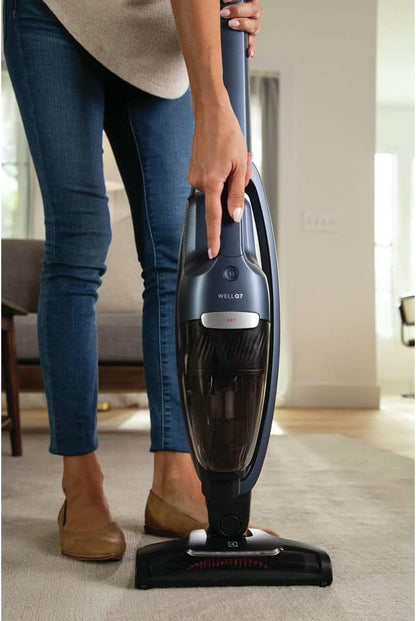Cordless Vacuum with LED Nozzle Lights, Turbo Battery Power, PetPro+ Nozzle for Removing Pet Hair from Carpets and Hard Floors, in Indigo Blue