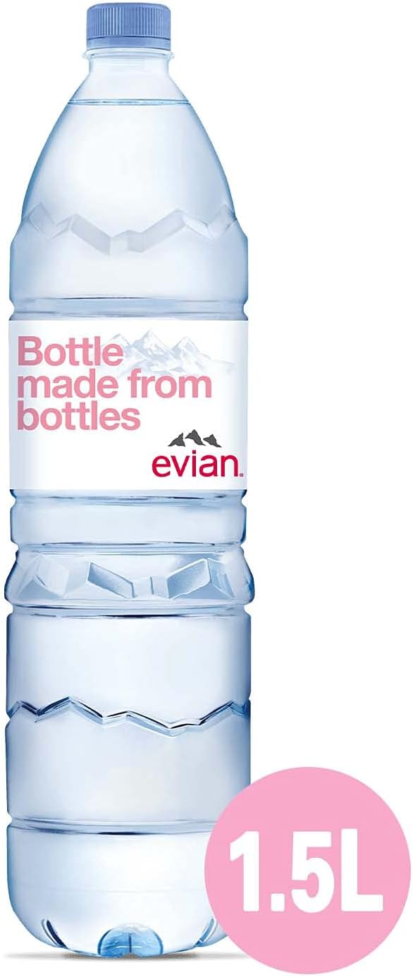 Evian Natural Mineral Water 6 x 1.5L