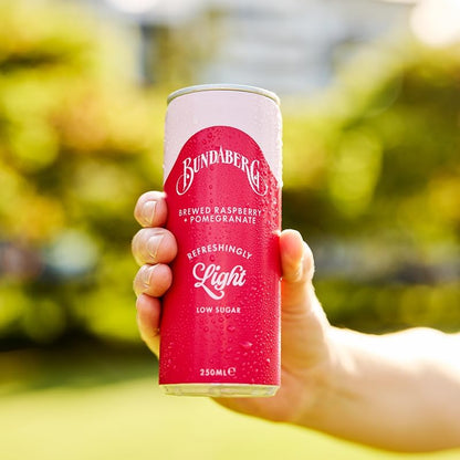 Bundaberg Refreshingly Light Raspberry & Pomegranate 24 x 250ml