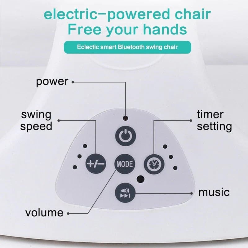 Electrical Baby Bouncer I Swing Chair I with Hanging Toys, Remote Control, Music, Mosquito net I Lightweight