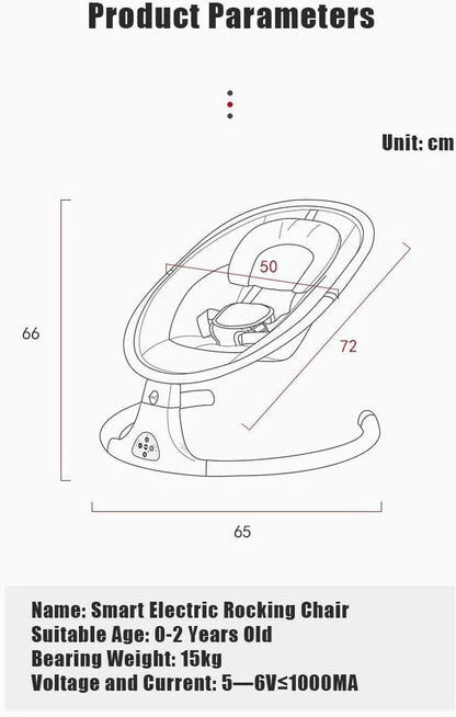 Electrical Baby Bouncer I Swing Chair I with Hanging Toys, Remote Control, Music, Mosquito net I Lightweight