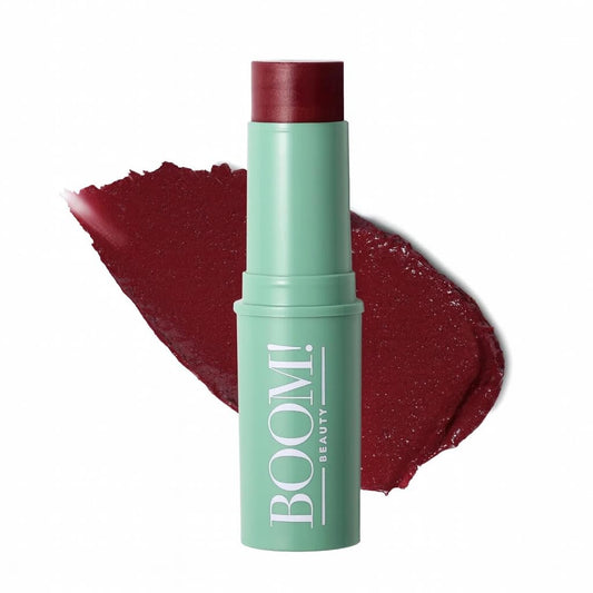 Boomstick Color ™ All-in-One Cream Blush for Cheeks, Eyes & Lips, Long Wearing, Blendable Makeup Blush Stick-Berry