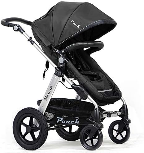 2 in 1 Baby Toddler PRAM Stroller Jogger Aluminum with Bassinet-Black
