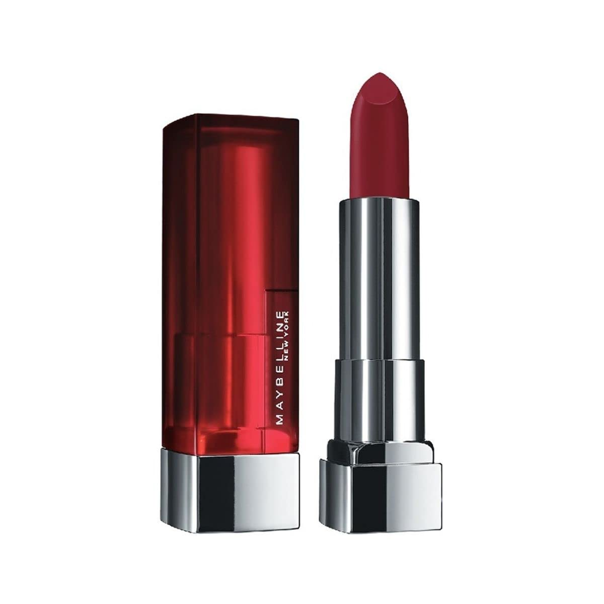 Maybelline Color Sensational Lipstick, Lip Makeup, Matte Finish, Hydrating Lipstick, Nude, Pink, Red, Plum Lip Color, Divine Wine