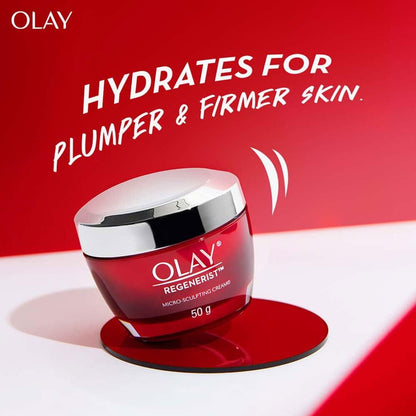 Olay Regenerist Micro Sculpting Face Cream Moisturiser Fragrance Free, 48G
