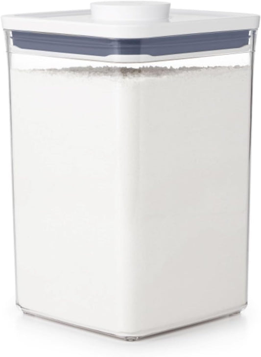 OXO Good Grips POP Container - Airtight Food Storage - Big Square Medium 4.4 Qt Ideal for 5lbs of flour or sugar.