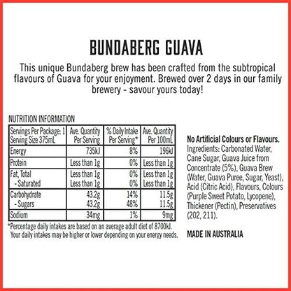 Bundaberg Guava, 12 x 375 ml