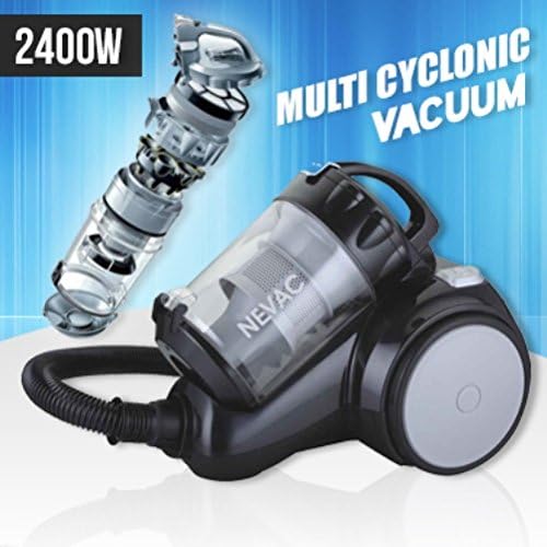 Cylinder Vacuum Cleaner Bagless Cyclonic HEPA Filter 2400w